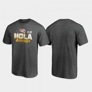 Tiger Nation 2020 National Championship Bound Mens Defensive College Football Playoff T-Shirt - Heather Gray 967668-157