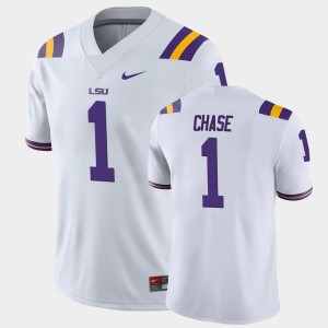 Ja'Marr Chase LSU Men College Football Game #1 Jersey - White 128837-989