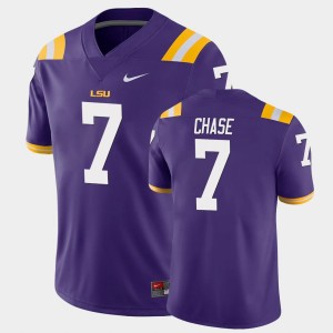 Ja'Marr Chase LSU Tigers Game #7 College Football Men Jersey - Purple 360923-642