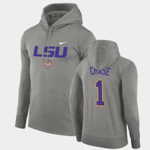 Ja'Marr Chase LSU Pullover Facility Performance #1 Mens Hoodie - Gray 588236-799