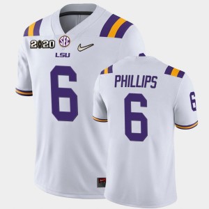 Jacob Phillips Fighting Tigers #6 Men's Game 2020 Football Jersey - White 858445-248