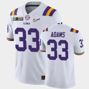 Jamal Adams LSU Tigers Game Men's #33 2020 Football Jersey - White 348193-832