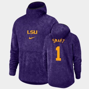 Javonte Smart Louisiana State Tigers Pullover Team Logo Basketball Spotlight Men #1 Hoodie - Purple 909280-677