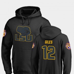 Jonathan Giles Louisiana State Tigers Big & Tall Taylor College Football #12 Mens Hoodie - Black 360586-741