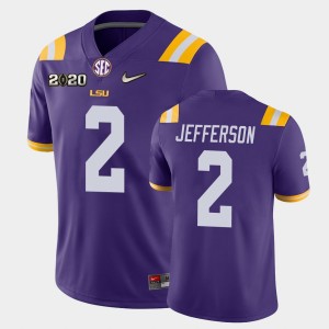 Justin Jefferson LSU #2 2020 Football Game Men Jersey - Purple 350945-403