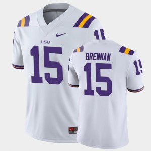 Myles Brennan Tigers College Football #15 Men's Game Jersey - White 161155-967