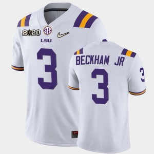 Odell Beckham Jr LSU #3 2020 Football Game Men's Jersey - White 702549-907