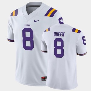 Patrick Queen Tigers Men College Football #8 Game Jersey - White 960362-124
