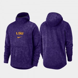 Louisiana State Tigers Spotlight Basketball Team Logo Pullover Mens Hoodie - Purple 626043-732