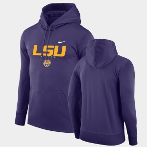 Louisiana State Tigers Men Facility Performance Pullover Hoodie - Purple 421759-498