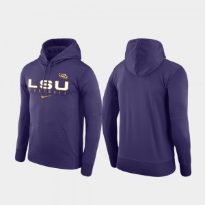 Geaux Tigers Football Practice Performance Mens Hoodie - Purple 622815-934