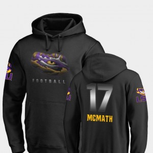 Racey McMath Tigers Midnight Mascot Football Mens #17 Hoodie - Black 785351-995