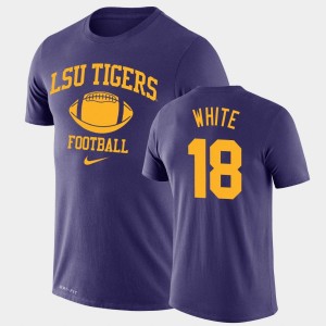 Tre'Davious White LSU Legend Performance Retro Football #18 Men T-Shirt - Purple 833774-102