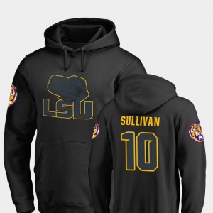 Stephen Sullivan Tiger Nation #10 Men's College Football Big & Tall Taylor Hoodie - Black 937631-863