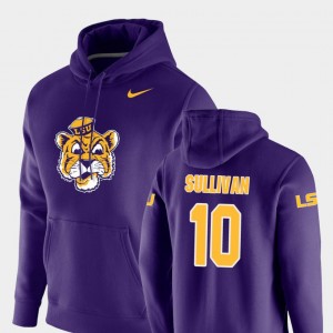 Stephen Sullivan LSU Vault Logo Club #10 Men Pullover Hoodie - Purple 557231-637