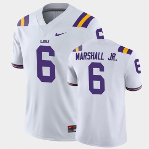 Terrace Marshall Jr. Louisiana State Tigers Game College Football #6 Men Jersey - White 276882-679