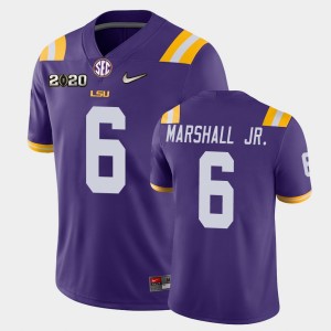 Terrace Marshall Jr. Louisiana State Tigers Game #6 2020 Football Mens Jersey - Purple 448766-805