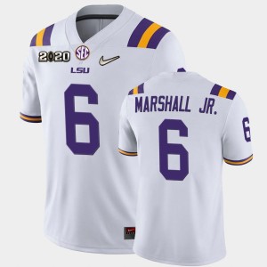 Terrace Marshall Jr. LSU Tigers Game Mens 2020 Football #6 Jersey - White 742075-161