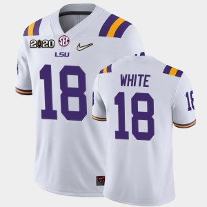 Tre'Davious White LSU Game Men's #18 2020 Football Jersey - White 468483-551
