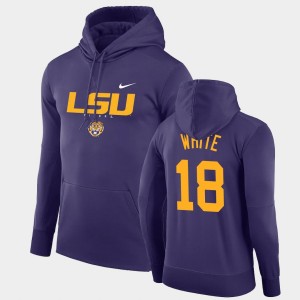 Tre'Davious White Louisiana State Tigers Facility Performance Men's Pullover #18 Hoodie - Purple 996346-366