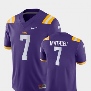 Tyrann Mathieu Tiger Nation Game #7 Men College Football Jersey - Purple 439383-321