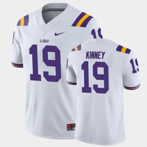 Walker Kinney Geaux Tigers College Football Mens #19 Game Jersey - White 609986-708