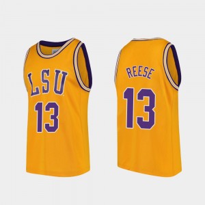 Will Reese Fighting Tigers Replica #13 Mens College Basketball Jersey - Gold 973964-854