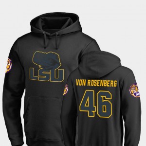 Zach Von Rosenberg LSU Tigers #46 Big & Tall Taylor College Football Men's Hoodie - Black 305674-182