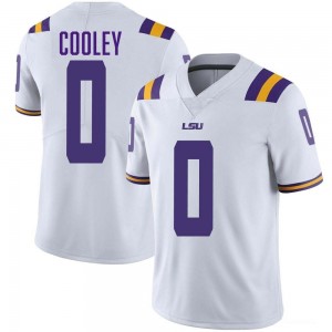 Tamarcus Cooley Tigers #0 Mens College Football 2024 Jersey - White 559529-718
