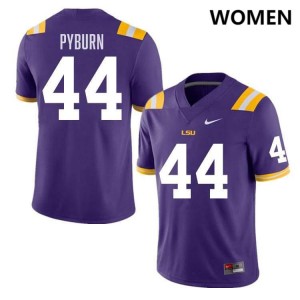 Jack Pyburn LSU Women College Football Player #44 Jersey - Purple 489470-954