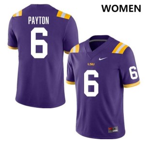 Patrick Payton LSU Tigers #6 Women Player College Football Jersey - Purple 388364-419