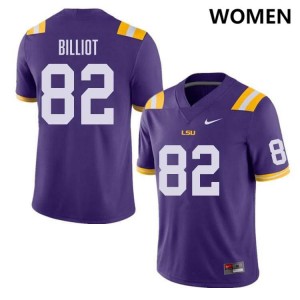 Kylan Billiot LSU Limited College Football #82 Womens Jersey - Purple 696227-500