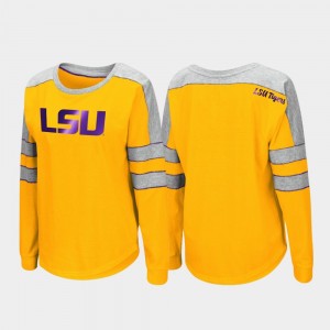 Geaux Tigers Women's Trey Dolman Long Sleeve T-Shirt - Gold 978715-628