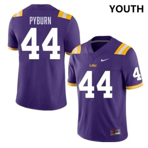 Jack Pyburn Fighting Tigers 2024-25 College Football Youth #44 Jersey - Purple 712381-701