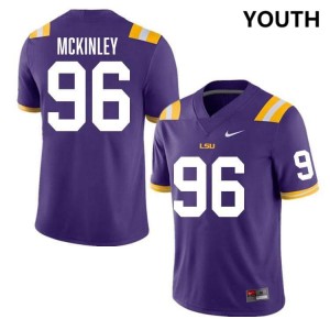 Dominick McKinley Fighting Tigers Youth Alumni #96 College Football Jersey - Purple 369647-998