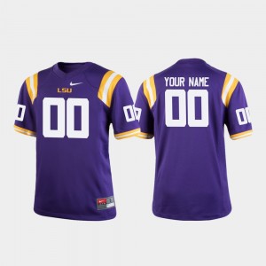 Custom LSU College Football Youth #00 Jersey - Purple 690878-784