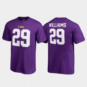 Greedy Williams Fighting Tigers #29 Youth Name & Number College Legends T-Shirt - Purple 276611-304