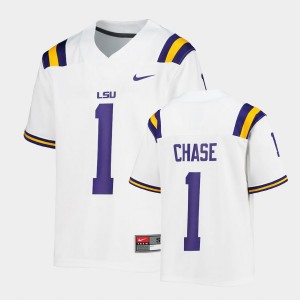 Ja'Marr Chase LSU Tigers Alumni College Football Youth #1 Jersey - White 375314-330