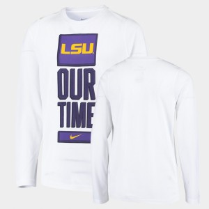 Tiger Nation Youth March Madness 2020 Our Time Bench Legend T-Shirt - White 393555-970